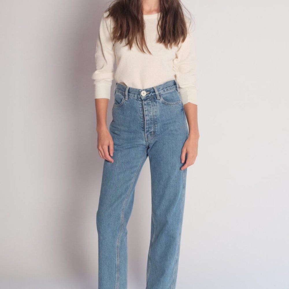 Jesse Kamm 225 Jeans in Cowboy Blue, Size 4